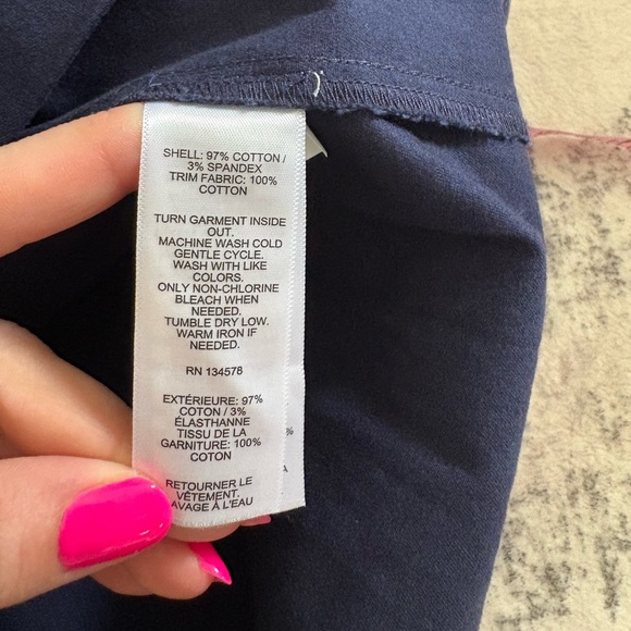 Vineyard Vine Girls’ Pleated Everyday Skirt Nautical Blue NWT Size 12 Preppy Zip - Picture 5 of 6